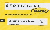 Certifikát MAVIC 2007